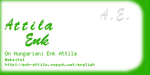 attila enk business card